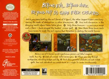 Hexen (USA) box cover back